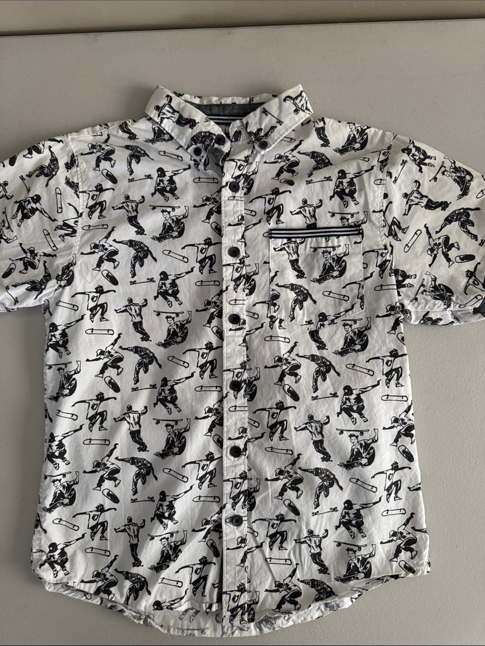 Boys sunrise kingdom Skate Print Button-Down Shirt - Picture 1 of 6